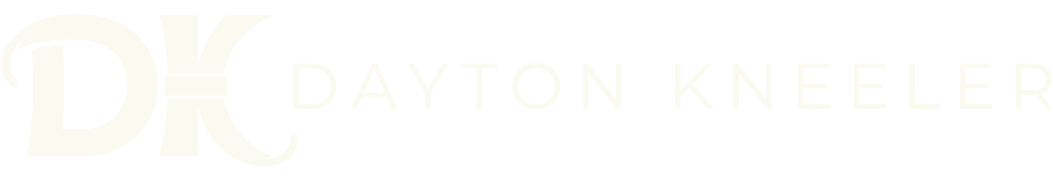 DAY01-Logo-C-Horiz_Wht-15 Dayton Kneeler logo Church Pew Hardware Manufacturer in Dayton Ohio